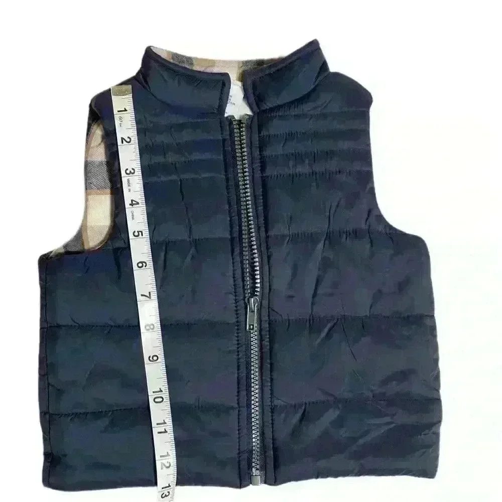 Tommy Bahama Toddler Boys Blue Puffer  Padded Vest 24M - Picture 3 of 8